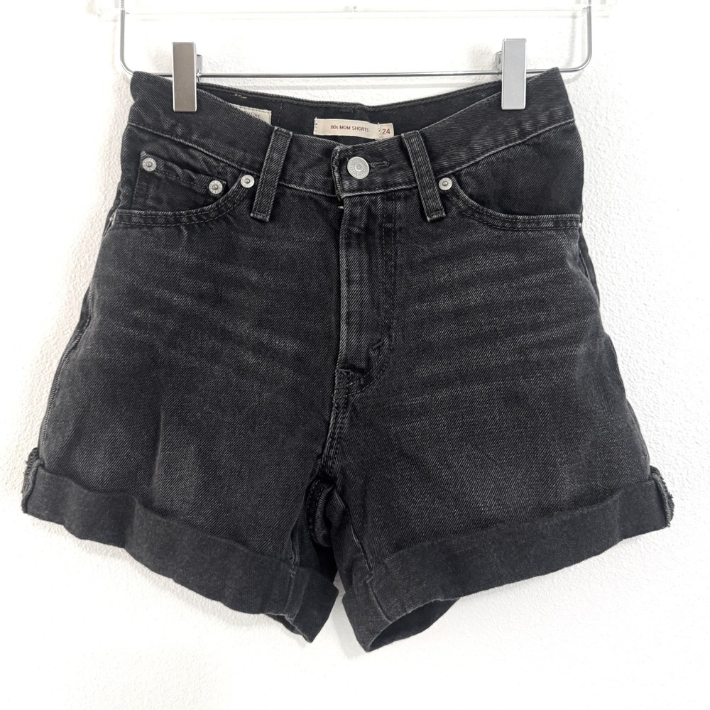 Levi's Women's '80s Mom Denim Shorts in Washed Black
